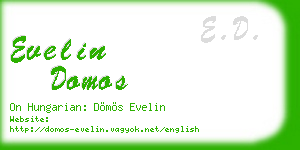 evelin domos business card